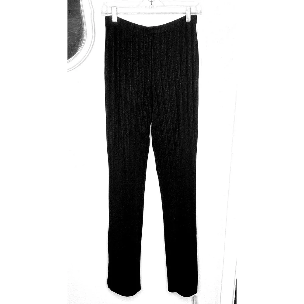 NWT Reformation Largo Black High Rise Side Slit Flare Disco Pants Size L - Picture 3 of 8